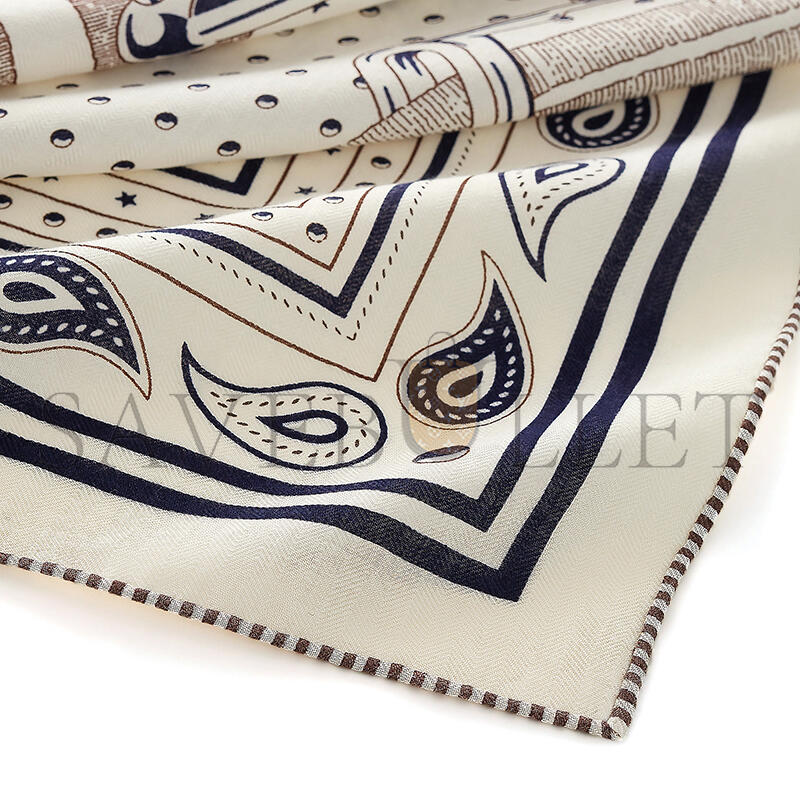 HERMES MORS A JOUETS BANDANA SHAWL 140 H244354S (135*136cm)